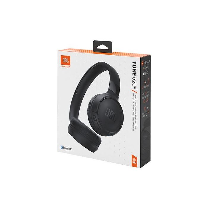 JBL Auriculares Inalámbricos Tune 520BT Negros con 57 horas de batería 2