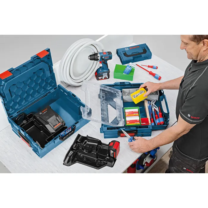 Bosch Professional Combo 18V - GSR 18V-65 + GDR 18V-215 + 2 Baterías GBA 5.0 Ah + GAL 18V-40 + L-BOXX (0615A50090)