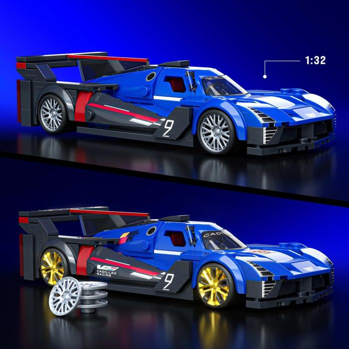 MEGA BLOKS Cadillac Project GTP Hypercar JFR89 - Coche de carreras Hot Wheels para construir escala 1:32 con detalles realistas 3 MEGA BLOKS Cadillac Project GTP Hypercar JFR89 - Coche de carreras Hot Wheels para construir escala 1:32 con detalles realistas 3