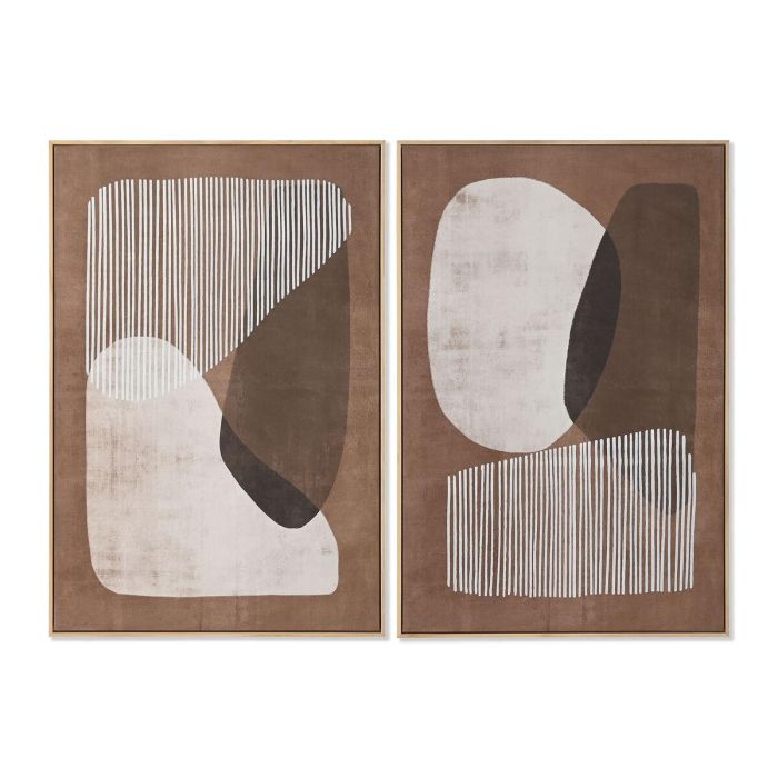 DKD Home Decor Cuadro Lienzo Abstracto Beige Blanco Madera Serie Item Home 122.6x82.6x4.3 cm (2 Unidades) 0 DKD Home Decor Cuadro Lienzo Abstracto Beige Blanco Madera Serie Item Home 122.6x82.6x4.3 cm (2 Unidades) 0