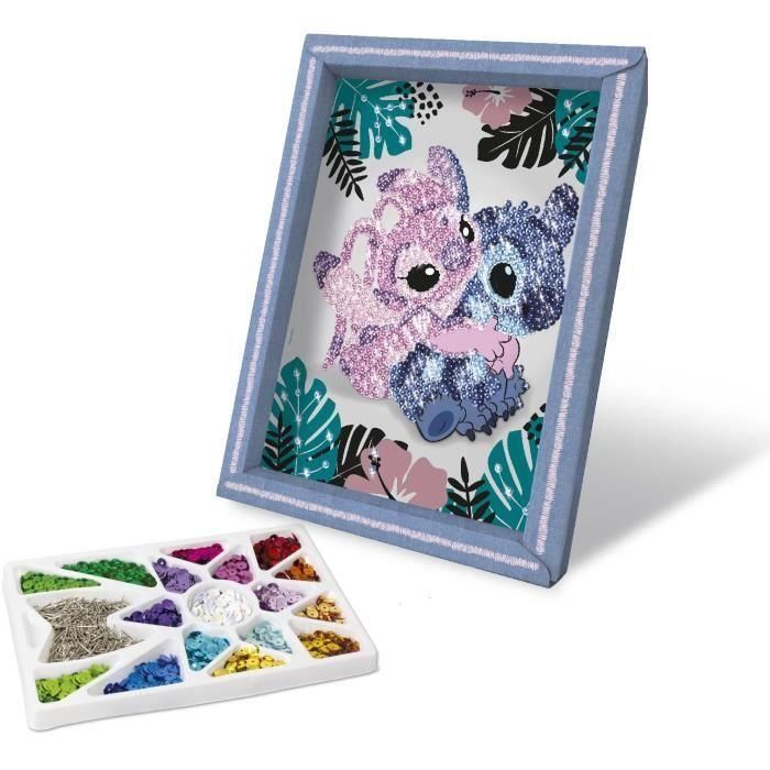 Juego creativo - LANSAY - Colección de lentejuelas - STITCH & ANGEL - A partir de 7 años 2