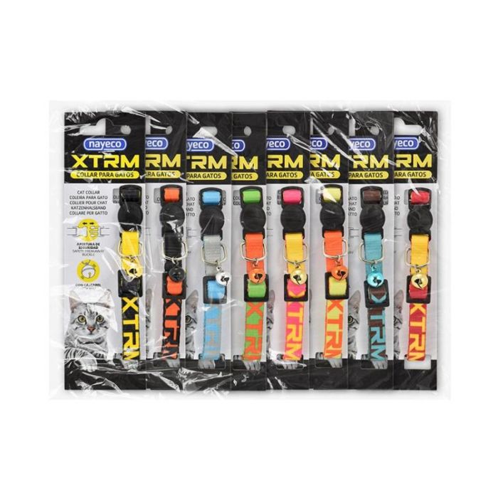 X-Trm Pack Collar Gato X-Trm Neon Flash 10 mm X 22-33 cm Pack De 8 Collares 1