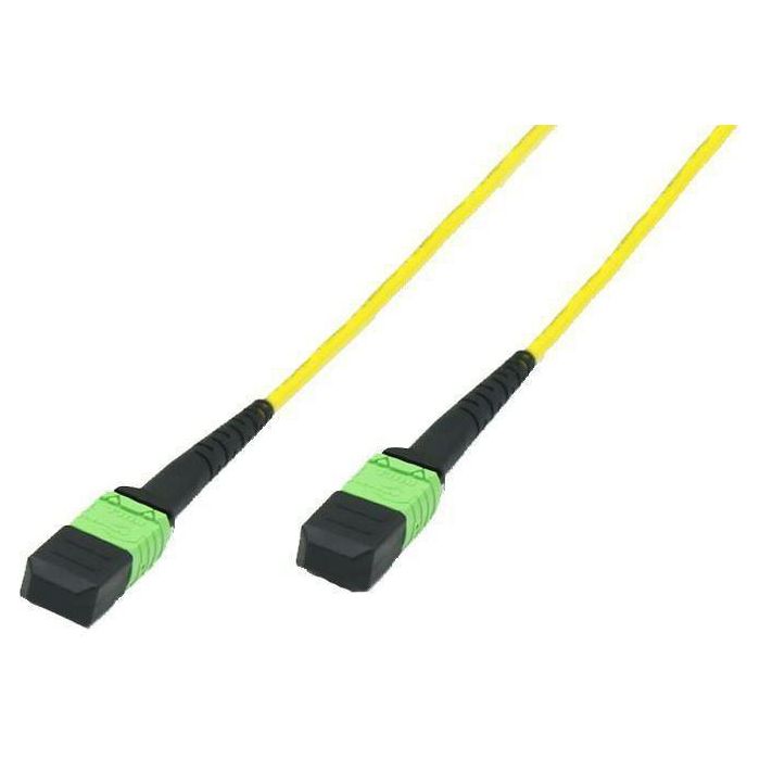 MicroConnect Cable de Fibra Óptica MTP Hembra - MTP Hembra Monomodo 12 Fibras Polaridad B Pulido APC OS2 Amarillo 3m MicroConnect Cable de Fibra Óptica MTP Hembra - MTP Hembra Monomodo 12 Fibras Polaridad B Pulido APC OS2 Amarillo 3m