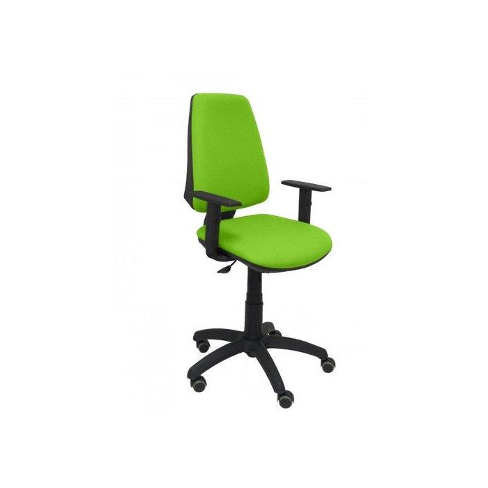 Silla Piqueras Y Crespo Elche Cp Brazos Regulables Mecanismo Contacto Permanente Regulacion De Profundidad Ruedas De Parquet Asiento Y Respaldo Tapizado Bali Verde Pistacho