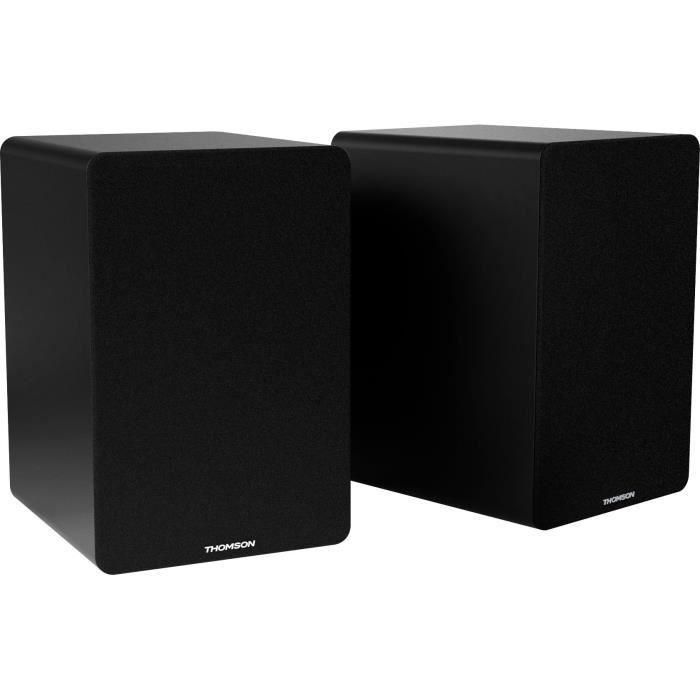 Juego de dos altavoces - THOMSON - WS400DUO - 2x 7,5W - Negro 1