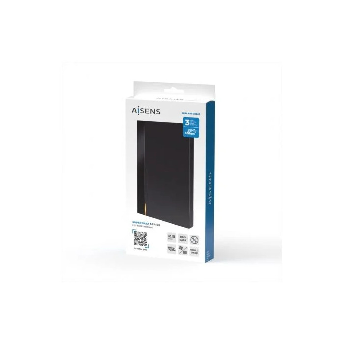 AISENS Caja Externa HDD 2.5'' SATA USB 3.0/3.1 Gen1 9.5mm ASE-2524B Negra 3 AISENS Caja Externa HDD 2.5'' SATA USB 3.0/3.1 Gen1 9.5mm ASE-2524B Negra 3