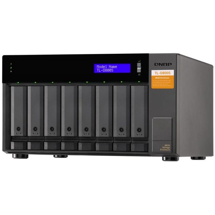 QNAP TL-D800S 8-bay Desktop SATA JBOD Expansion Unit 6