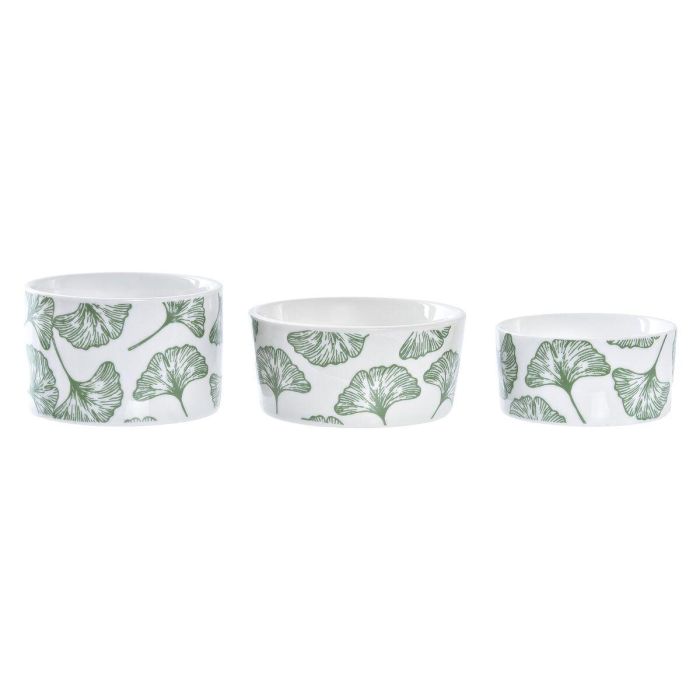 Tabla Aperitivo Tropical DKD Home Decor Verde Blanco 18 x 1 x 18 cm Set de 4 2 Tabla Aperitivo Tropical DKD Home Decor Verde Blanco 18 x 1 x 18 cm Set de 4 2