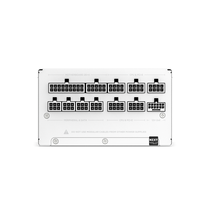 NZXT PA-2G2BW-EU Fuente de Alimentación 1200W 80 PLUS Gold ATX Blanco, Enfriamiento Activo 3