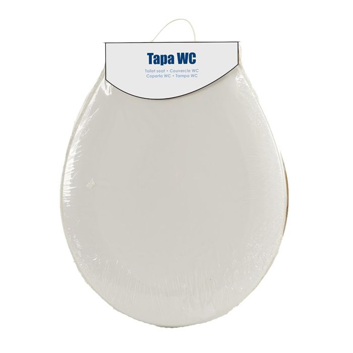 Tapa WC Blanca Berilo 34.5x43x5 cm - Plástico (25 Unidades) 3 Tapa WC Blanca Berilo 34.5x43x5 cm - Plástico (25 Unidades) 3