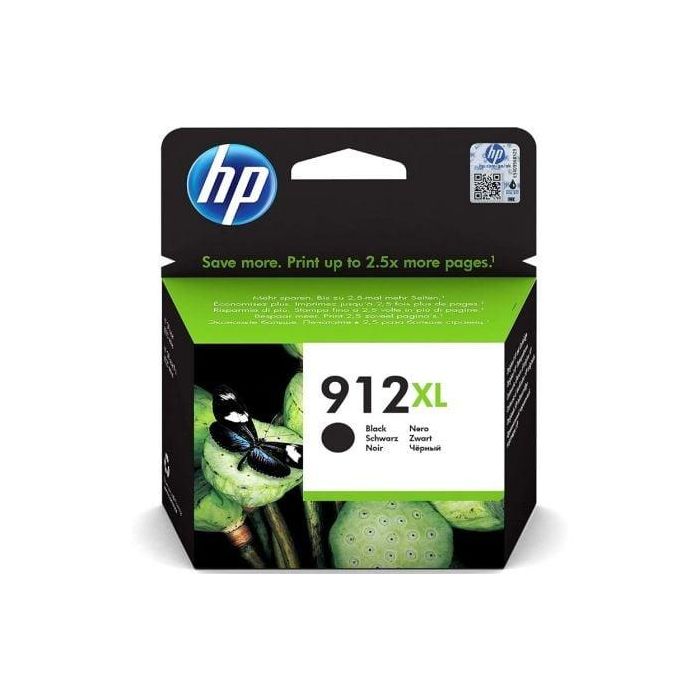 Ink-Jet Hp 912 XL Officejet 8010 - 8020 - 8035 Negro 825 Pag