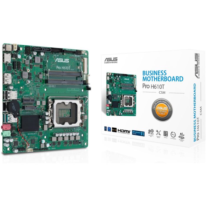 ASUS H610T-CSM Placa Base mITX Intel LGA 1700 DDR5 para PC