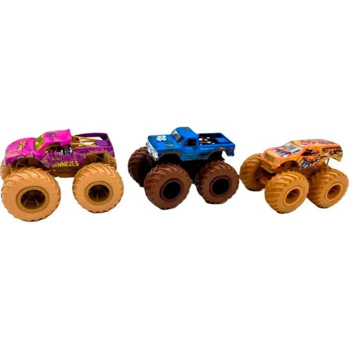 Pack De 3 Coches Monster Truck 1:64 Hnt79 Hot Wheels 2