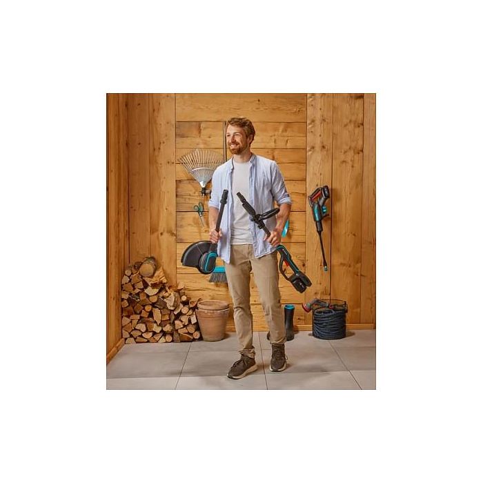 GARDENA PowerTrim 30/18V P4A - Desbrozadora y Cortabordes 2 en 1, Sin Cables, Batería 18V, Color Gris 7