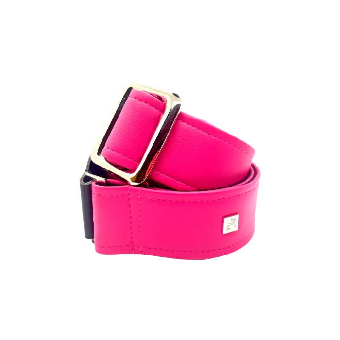 GETM Correa Guitarra/Bajo Fly Pink - Polipiel, Nailon y Piel Ajustable hasta 165cm 1