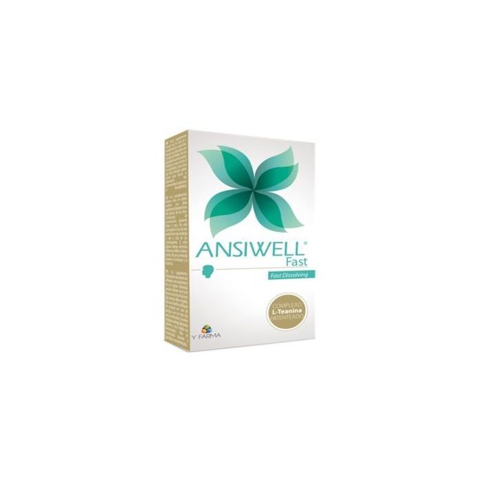 Ansiwell Fast 30 Cápsulas - Complejo con L-Teanina y Magnesio para el Sistema Nervioso y Sueño Reparador