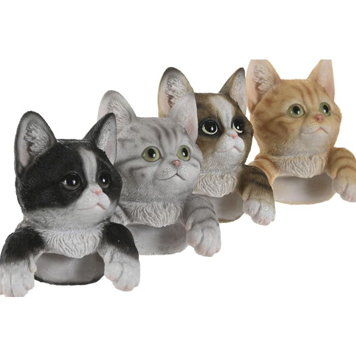 Figura Shabby DKD Home Decor Negro Gris 8 x 10 x 8 cm (4 Unidades) 1 Figura Shabby DKD Home Decor Negro Gris 8 x 10 x 8 cm (4 Unidades) 1