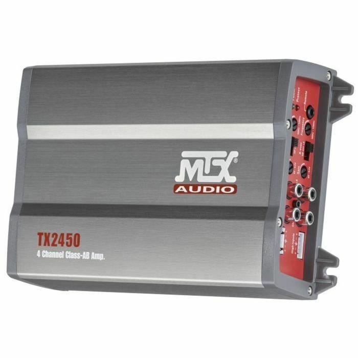 MTX Audio TX2450 Amplificador 4 Canales Clase AB, 4x50W RMS 4Ω / 4x75W RMS 2Ω, Filtro Activo Variable 1