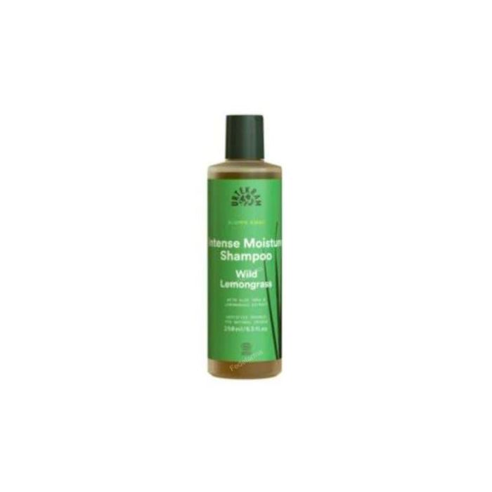 URTEKRAM Champú Wild Lemongrass Cabello Seco 250ml - Eco Vegan con Aloe Vera y Citronela, Certificado COSMOS ORGANIC