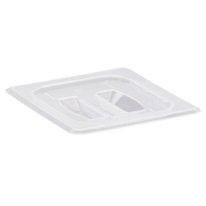CAMBRO - 60PPCH-190 - Tapa con asa GN 1/6 - 16,2 x 17,6 cm - Blanco translúcido - Venta 1 unidad.