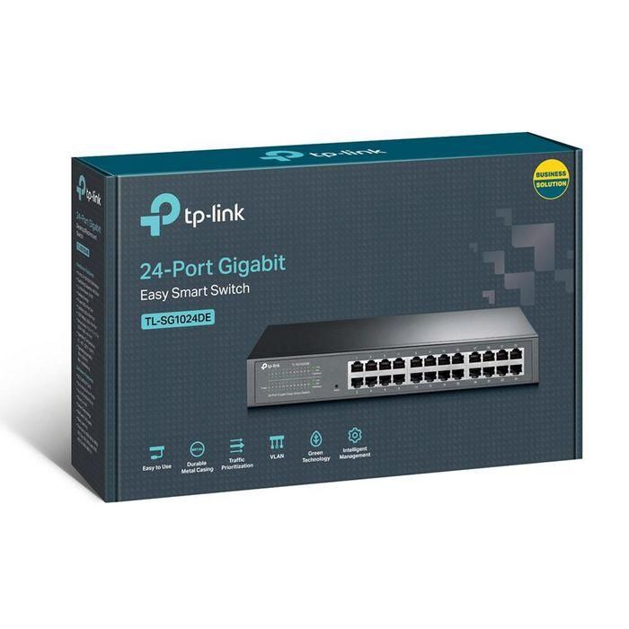 TP-LINK TL-SG1024DE Switch Gigabit Ethernet Gestionable 24 Puertos 10/100/1000Mbps 3 TP-LINK TL-SG1024DE Switch Gigabit Ethernet Gestionable 24 Puertos 10/100/1000Mbps 3