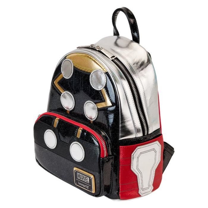 Mochila Metallic Thor Marvel Loungefly 26cm 2