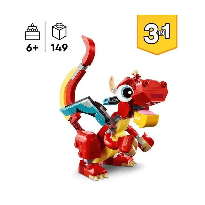 Juego de construccion dragón rojo lego creator 2 Juego de construccion dragón rojo lego creator 2