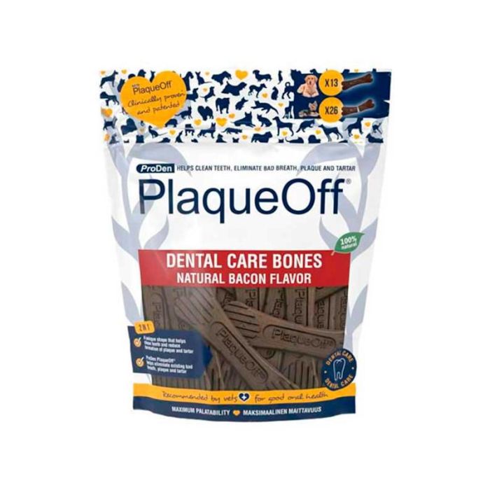 Swedencare Plaqueoff Cuidado Dental Bones Veggie Bacon 485 gr 1