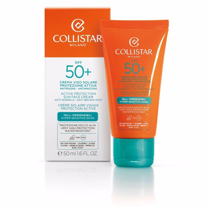 Collistar Crema Solar Facial Protección Activa SPF50+ 50 ml Collistar Crema Solar Facial Protección Activa SPF50+ 50 ml
