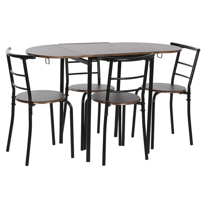 Mesa Basicos DKD Home Decor Negro Marron 55 x 78 x 121 cm Set de 5 Mesa Basicos DKD Home Decor Negro Marron 55 x 78 x 121 cm Set de 5