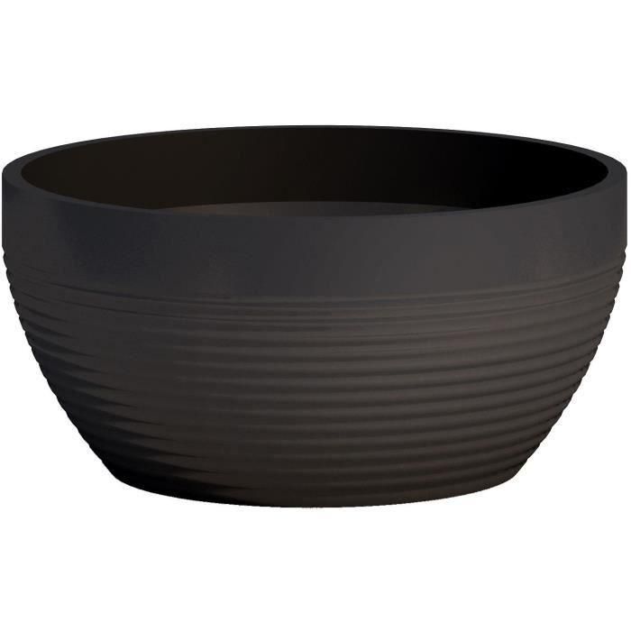 Garden Id 02042969 Vaso Green Care Impact Black-Anth 35 x 16 cm, 100% reciclado, resistente UV/gel, 10 años de garantía Garden Id 02042969 Vaso Green Care Impact Black-Anth 35 x 16 cm, 100% reciclado, resistente UV/gel, 10 años de garantía