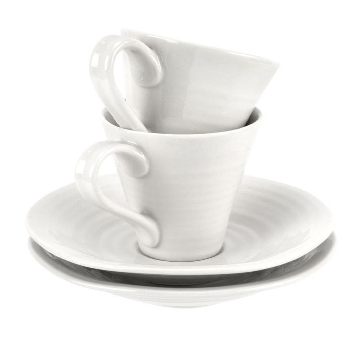 Portmeirion Set 2 Tazas Café Espresso Sophie Conran 80ml Apto Lavavajillas Microondas Horno Congelador 2