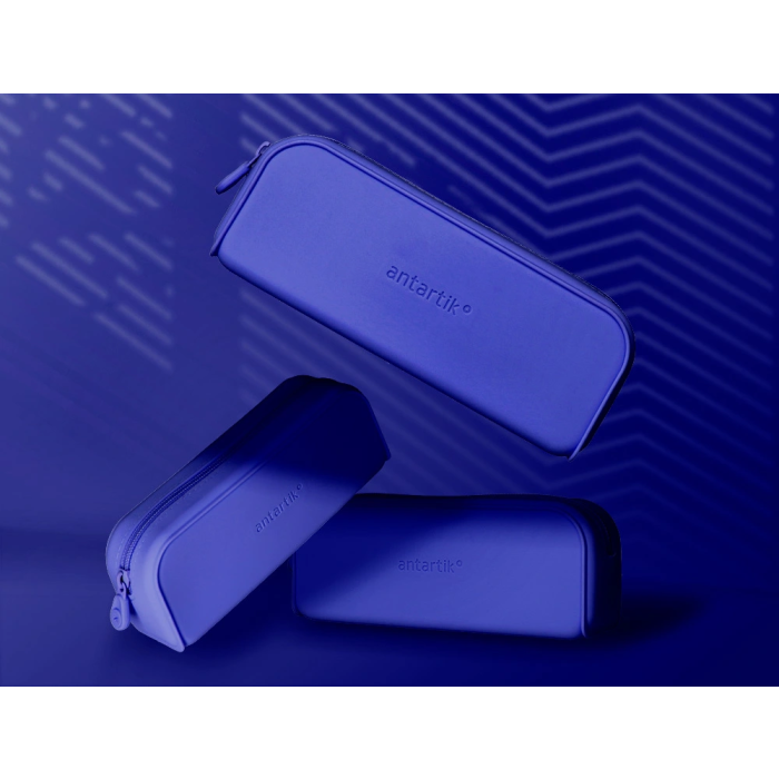 Antartik Prisma Estuche Portatodo Rectangular Silicona Soft Azul Oscuro 185x75x50 mm 9