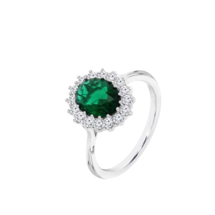 Anillo Mujer Lotus LP3459-3/318 Verde Plateado 18 0 Anillo Mujer Lotus LP3459-3/318 Verde Plateado 18 0
