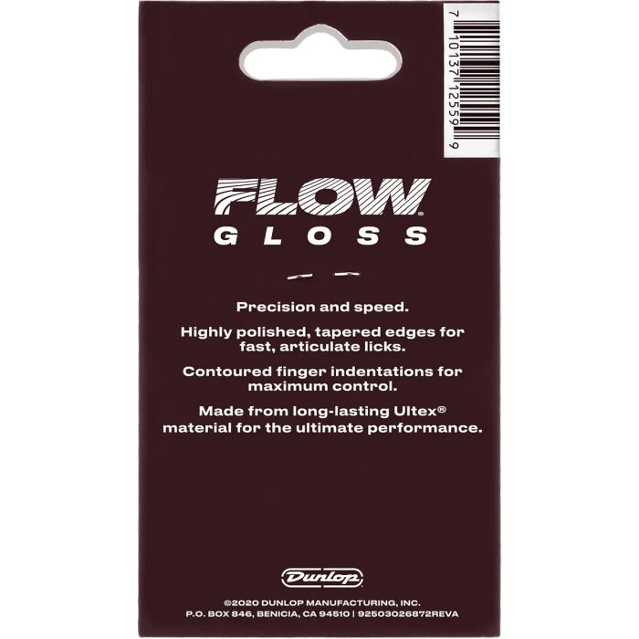 Dunlop Púas Flow Gloss 3 Mm - Pack De 3 Dunlop Púas para Guitarra 4
