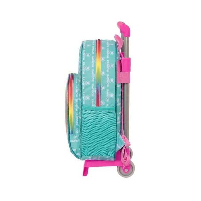 Mochila Escolar con Ruedas Rainbow High Paradise Turquesa 28 x 34 x 10 cm 2 Mochila Escolar con Ruedas Rainbow High Paradise Turquesa 28 x 34 x 10 cm 2