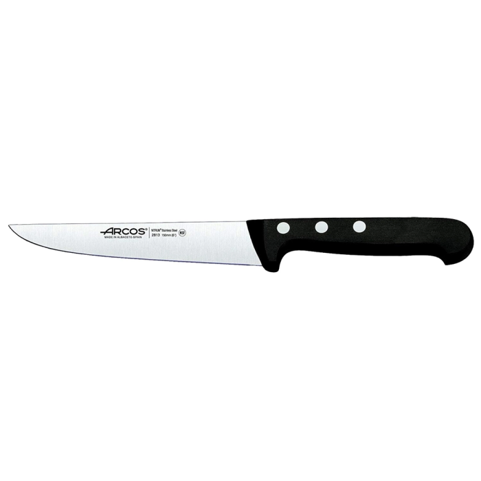 Arcos Cuchillo Cocina Serie Universal 150 mm Acero Nitrum Bactiproof Silver Mango Remachado 1 Arcos Cuchillo Cocina Serie Universal 150 mm Acero Nitrum Bactiproof Silver Mango Remachado 1