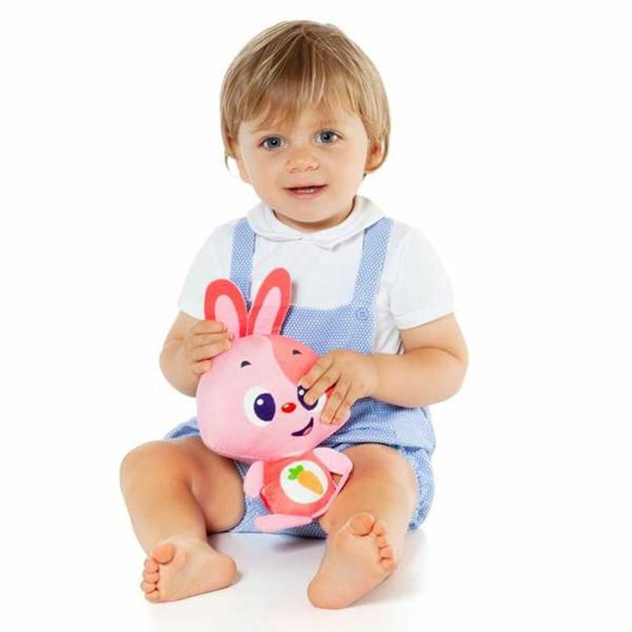 Muñeco gusy luz baby bunny rosa con luz y sonido. 7.5 cm 1