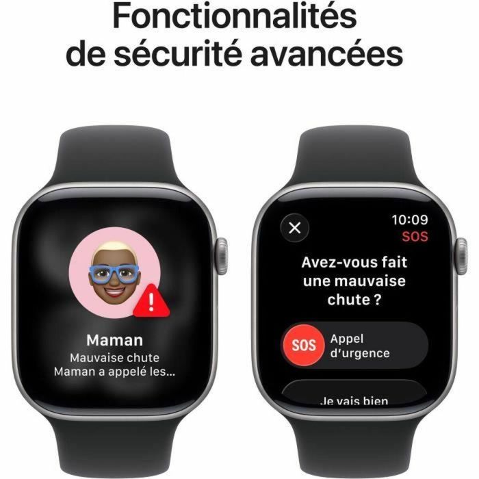 Apple Watch S11 Cellular 46mm Aluminio Gris Espacial con Correa Deportiva Negra M/L 1