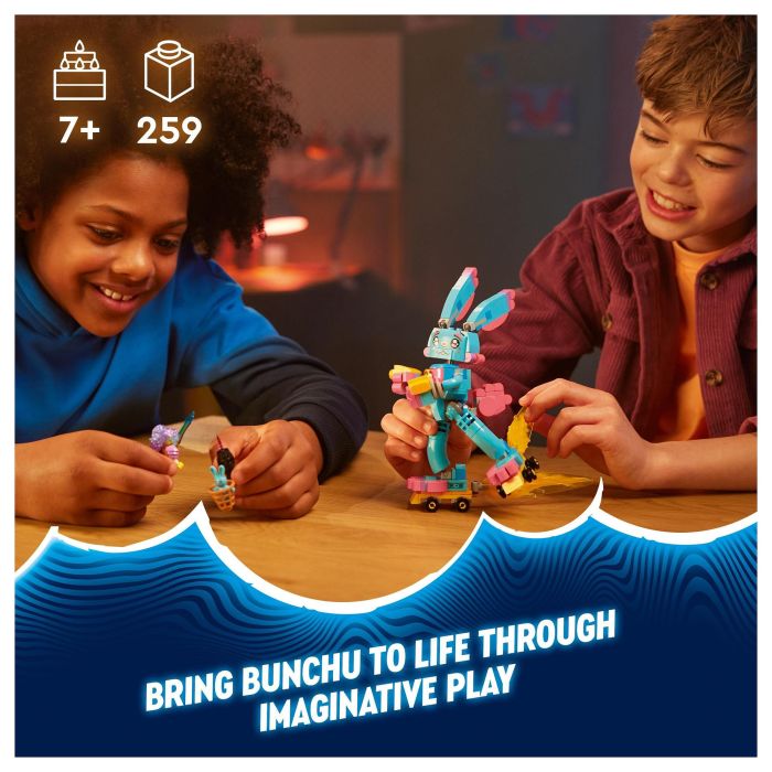 LEGO DREAMZzz Izzie y el Conejo Bunchu 71453 Set de Construcción para Niños +7 Años