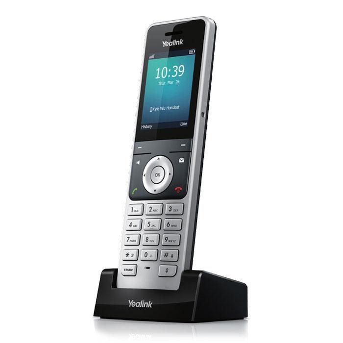 Yealink SIP-W52P/W56P Teléfono inalámbrico IP DECT VoIP para pequeña empresa con 4 llamadas simultáneas y audio HD
