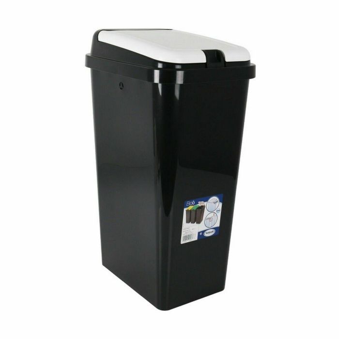 Cubo para la Basura Tontarelli Bido Negro Rectangular 38 x 29 x 65 cm (6 Unidades) 1 Cubo para la Basura Tontarelli Bido Negro Rectangular 38 x 29 x 65 cm (6 Unidades) 1