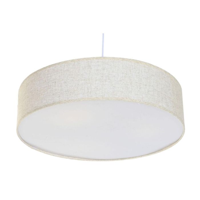 DKD Home Decor Lámpara de Techo Plafón Urban Crudo de Lino y Polipropileno, Bombilla E27 50W, 60 cm Ancho x 60 cm Largo x 15 cm Alto 1 DKD Home Decor Lámpara de Techo Plafón Urban Crudo de Lino y Polipropileno, Bombilla E27 50W, 60 cm Ancho x 60 cm Largo x 15 cm Alto 1