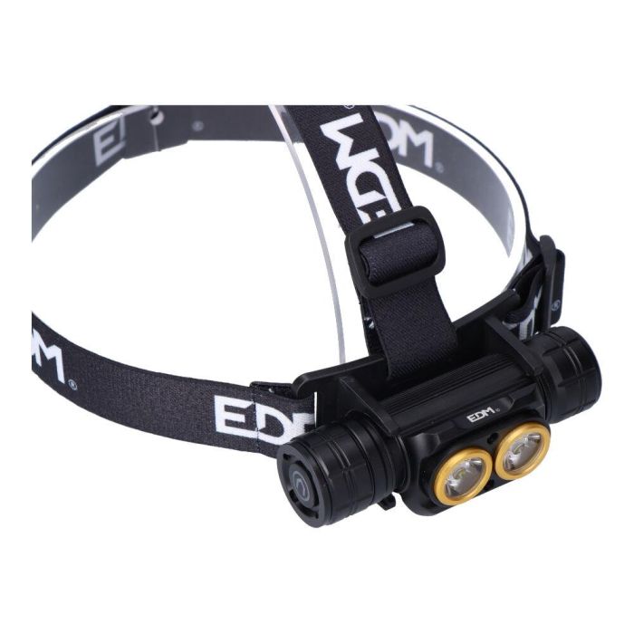 Edm Linterna Frontal 3.000lm, 20h Autonomía, IP44, USB Tipo-C, 4 Modos Luz, Incluye Cinta e Imán 1 Edm Linterna Frontal 3.000lm, 20h Autonomía, IP44, USB Tipo-C, 4 Modos Luz, Incluye Cinta e Imán 1