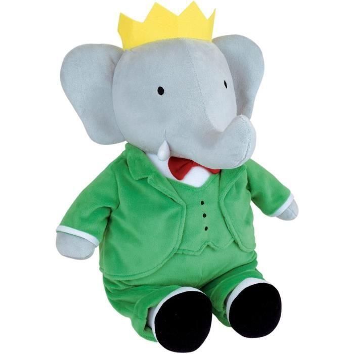 Peluche - JEMINI - Peluche Elefante Babar +/- 40 cm - Peluche suave - ¡Ideal para crear historias y decorar la habitación! 3