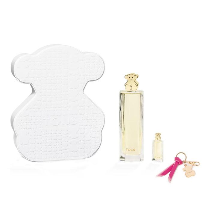 Tous Fragancia eau de parfum 90 ml vaporizador + miniatura 4 5 ml + llavero en caja metalica