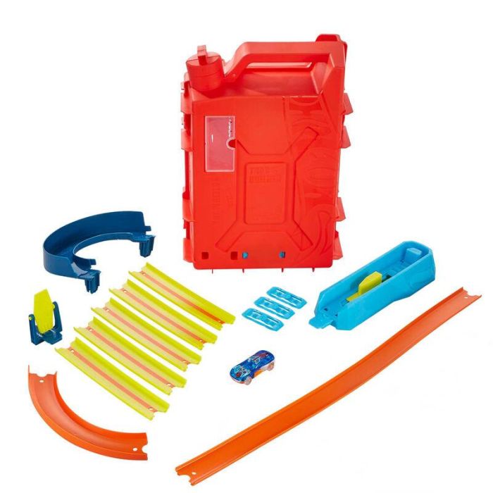 Hot Wheels HDX78 Track Builder Unlimited Lata de Gasolina Set de Pistas de Acrobacias y Almacenamiento con Vehículo para Niños 4 Hot Wheels HDX78 Track Builder Unlimited Lata de Gasolina Set de Pistas de Acrobacias y Almacenamiento con Vehículo para Niños 4