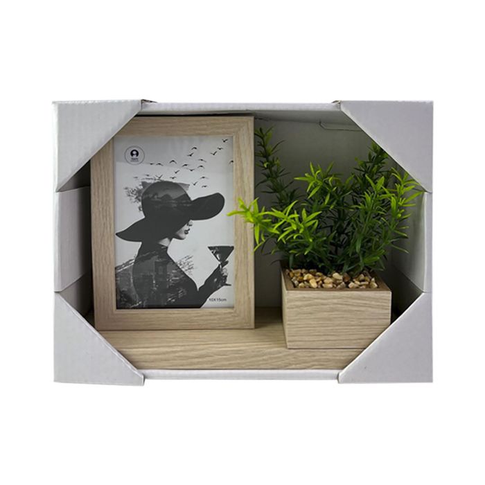 Marco Foto 10X15 Scandi DKD Home Decor Natural 7 x 19 x 25 cm 3