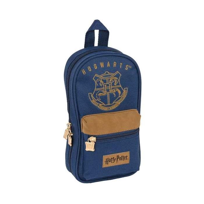 Plumier Mochila Harry Potter Magical Marrón Azul marino (12 x 23 x 5 cm) (33 Piezas)