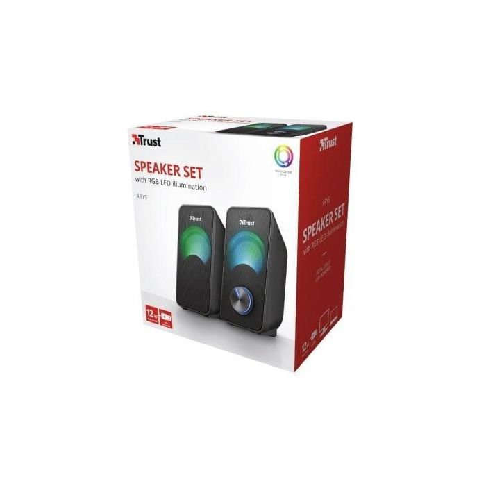 Altavoces Trust Arys RGB/ 12W/ 2.0 3 Altavoces Trust Arys RGB/ 12W/ 2.0 3